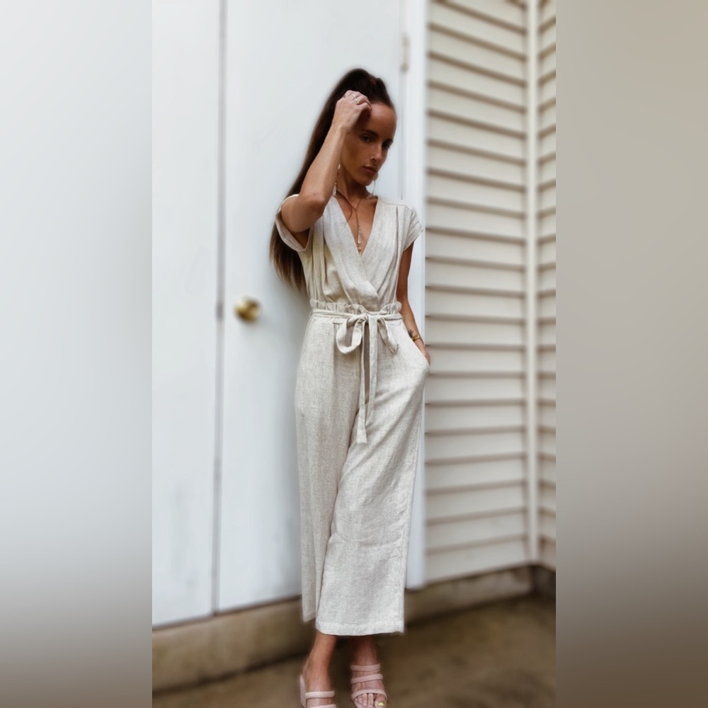 Vintage Neutral Jumpsuit Romper